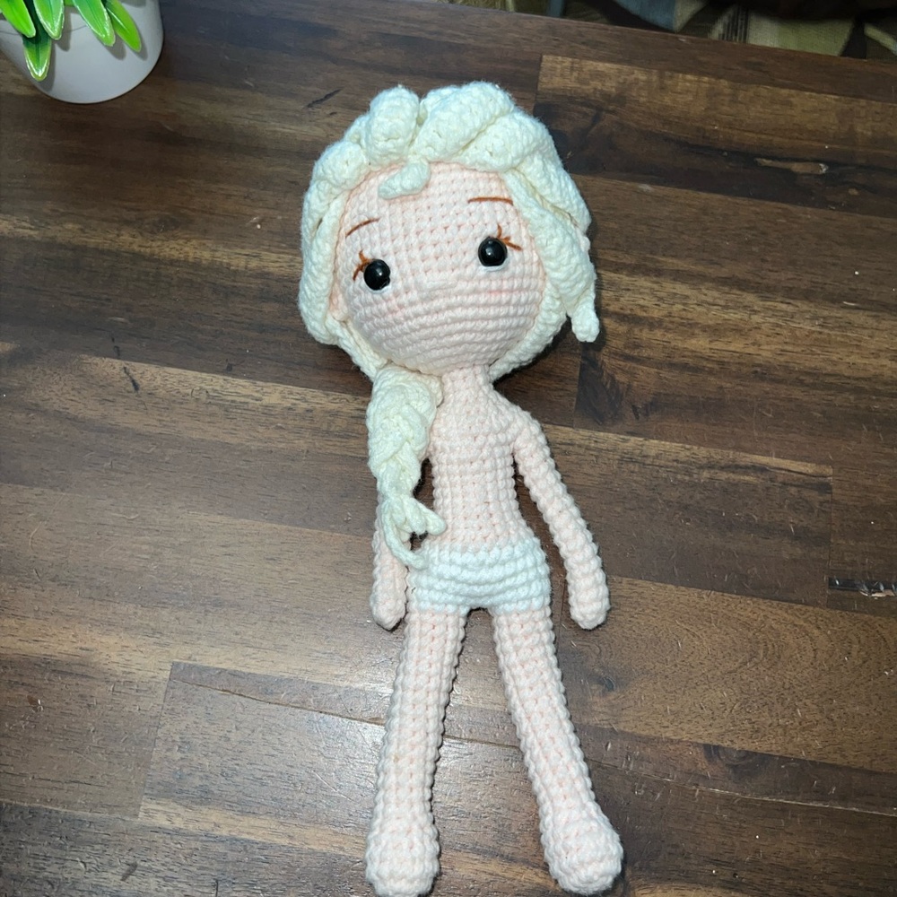 Disney Frozen Elsa Handmade Crochet Doll